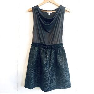 Ann Taylor LOFT Gray Brocade Dress